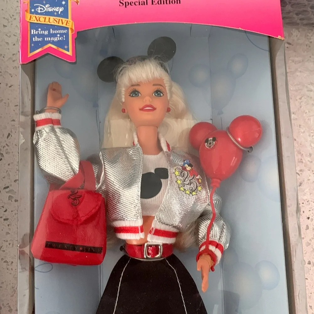 Vintage Special Edition Walt Disney World Barbie 25 th New - Picture 2 of 6